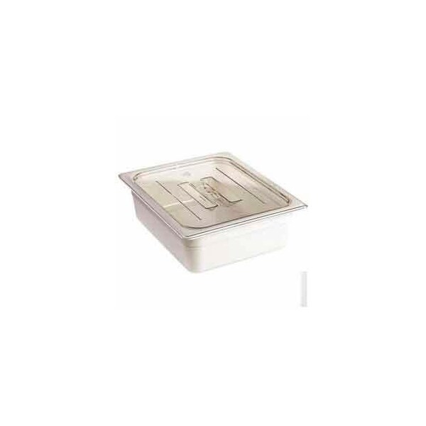 Cambro - Camwear Food Pan Cover, 1/3 Size, With Handle, Polycarbonate, Clear, NSF